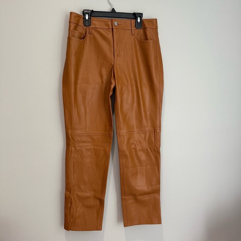 Ann Taylor Brown Leather Pants